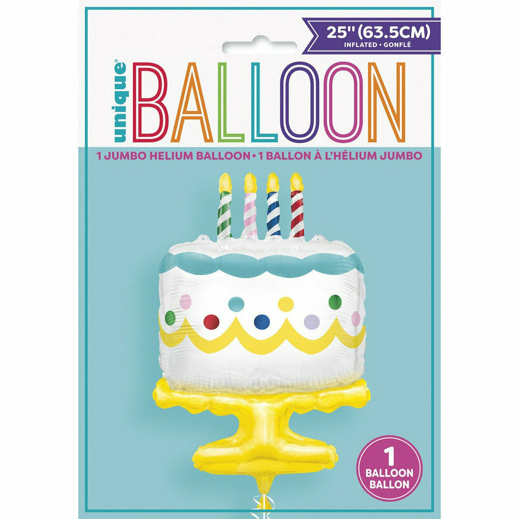 Giant Birthday Cake 63.5cm (25") Foil Balloon