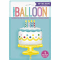Giant Birthday Cake 63.5cm (25") Foil Balloon