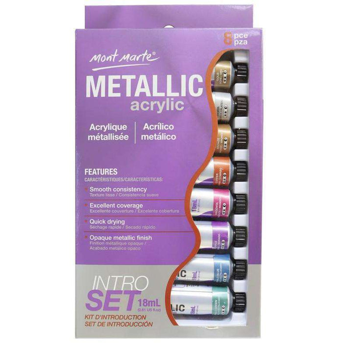 Mont Marte - Metallic Acrylic Paint Intro Set