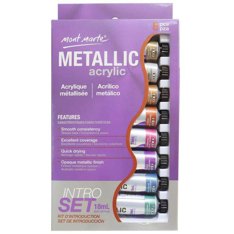 Mont Marte - Metallic Acrylic Paint Intro Set