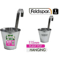 1Pce Metal Flower Bucket 15.5X14.9Cm