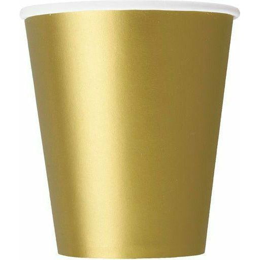 Gold 8 X 9Oz Paper Cups