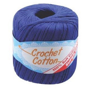 1PCE CROCHET COTTON-50G-ROYAL BLUE
