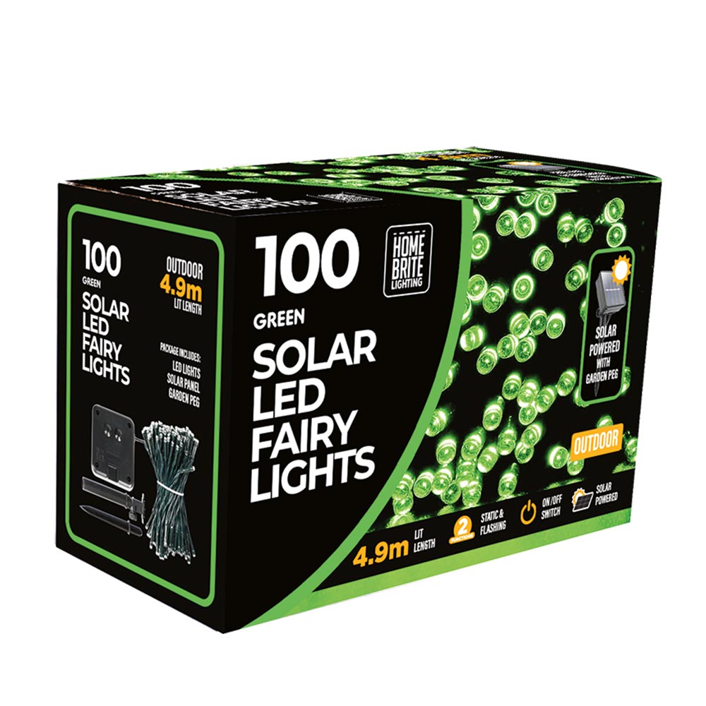 Solar Light 100Pc Green