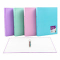 Binder 2-O Ring A4 Laminated Paper Cover 4 Assorted Colours - Stationery product at Price Busters Variety