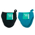 Oven Mitt with Silicone 14x14x18cm 2 Assorted Colours - Kitchen product at Price Busters Variety