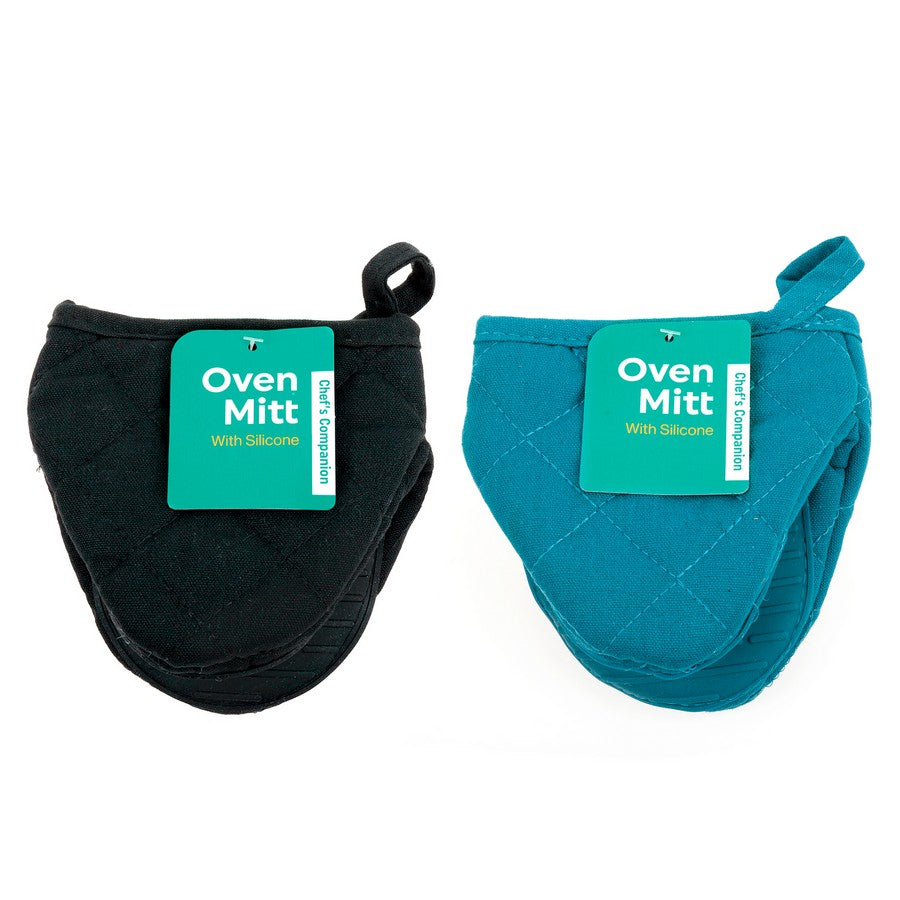 Oven Mitt with Silicone 14x14x18cm 2 Assorted Colours - Kitchen product at Price Busters Variety