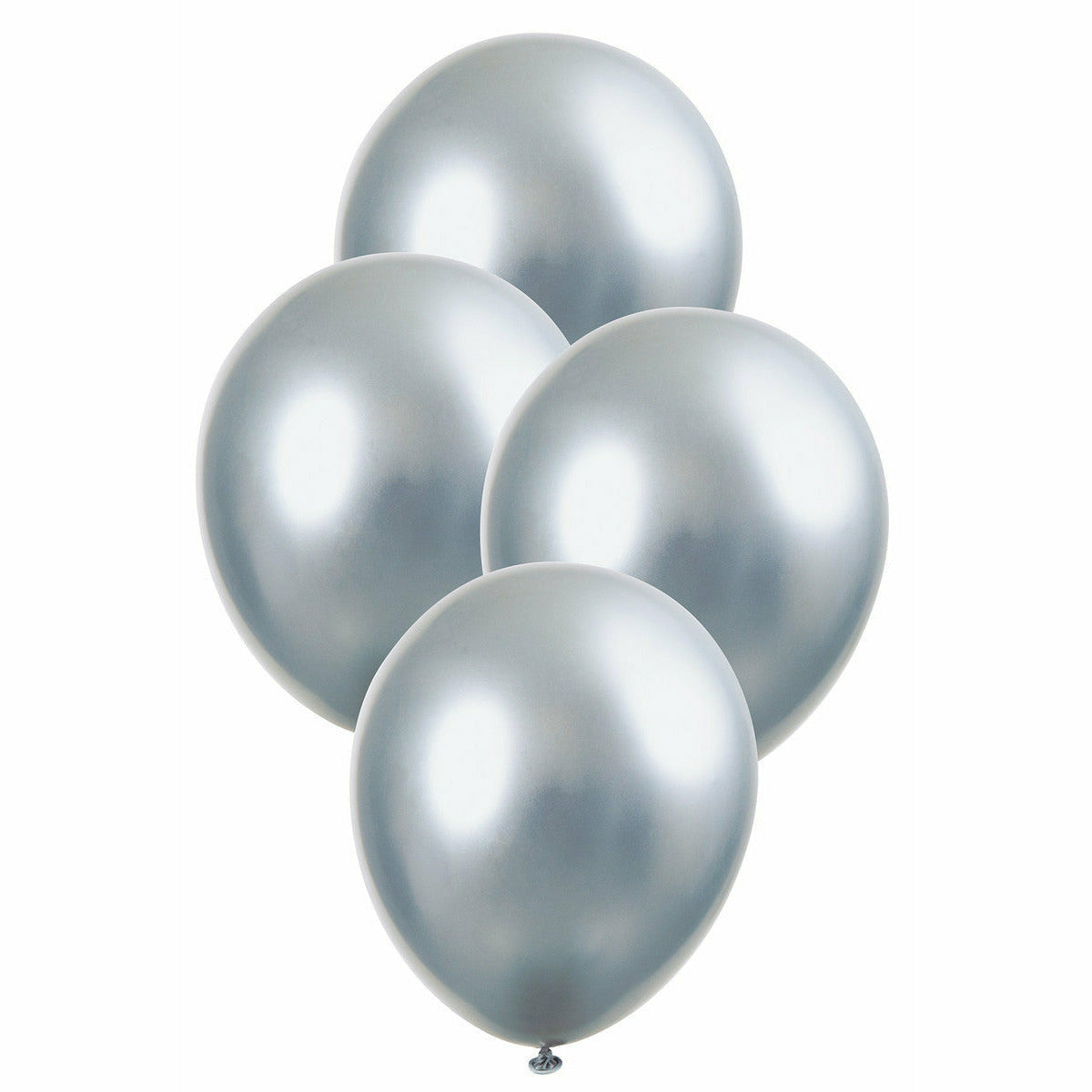6 X 11In Silver Metallic Balloons