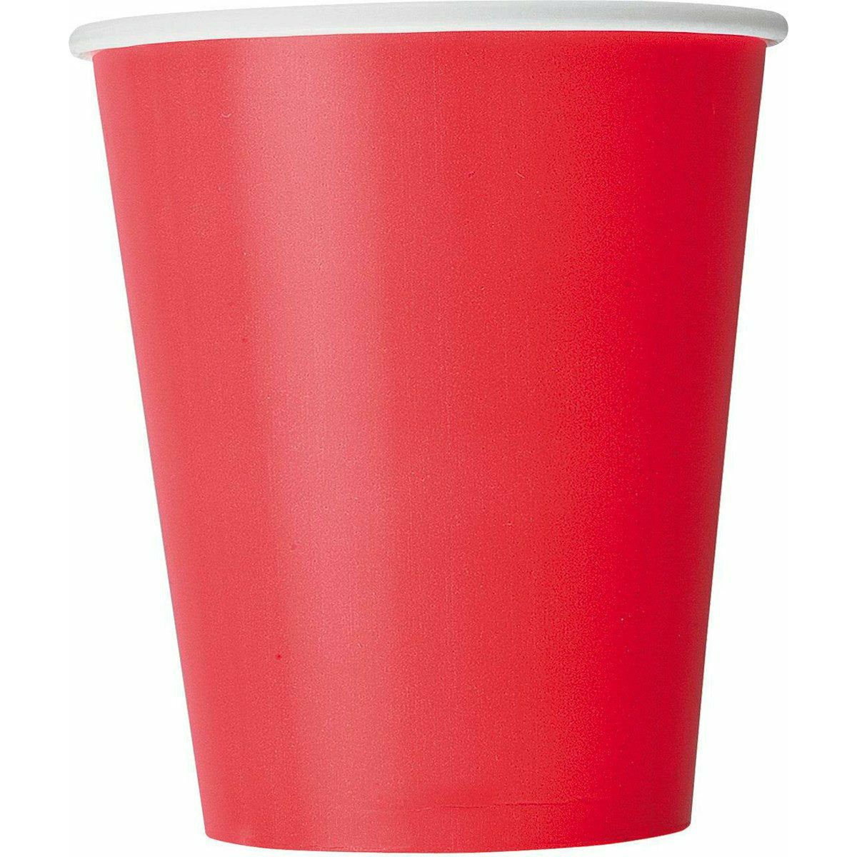 Ruby Red 8 X 9Oz Paper Cups