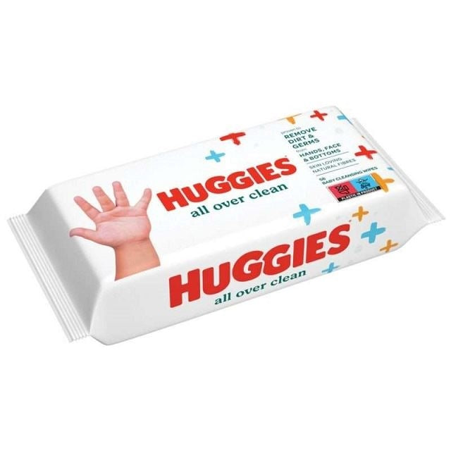 Huggies Pk56 Baby Cleansing Wipes All Over Clean