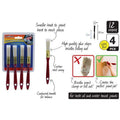 4pce Paint Brush Set-12mmW/18.5cmH