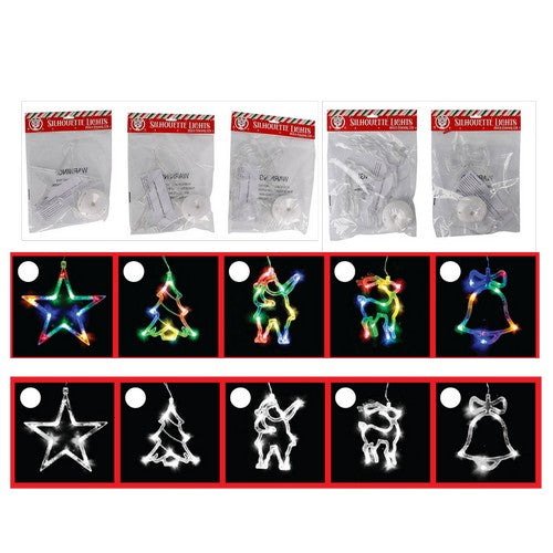 LED Silhouette Window Light Battery Operated 24 Lights product photo - Price Busters Variety