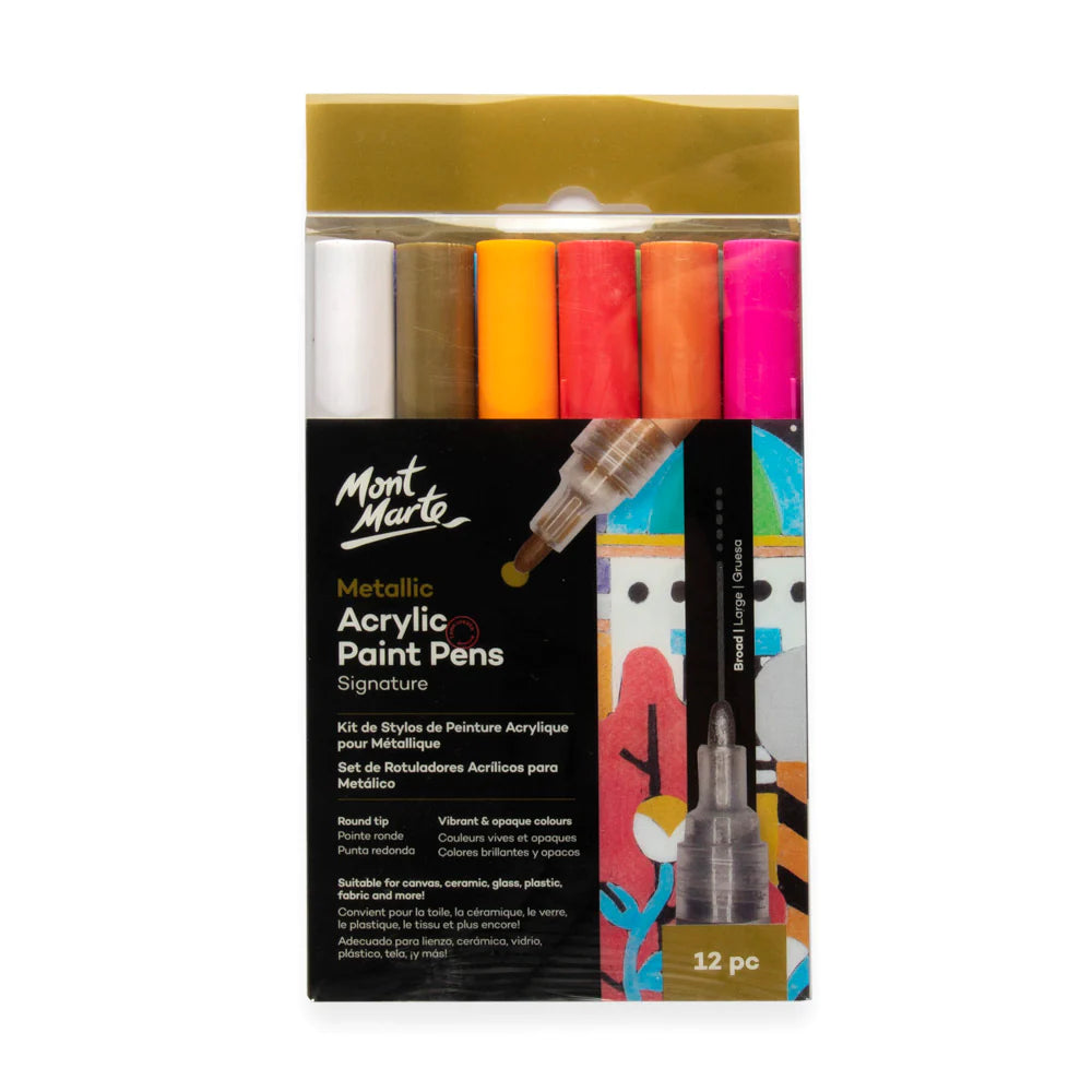 Mont Marte - Metallic Acrylic Paint Pens