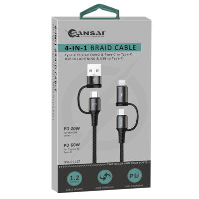 4 - In - 1 Braid Cable - Price Busters Variety